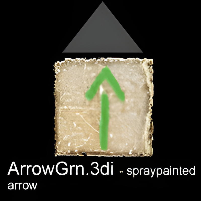 Directional Arrow for Tunnels (green)