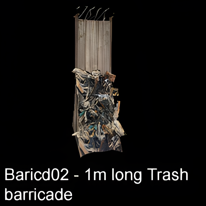 Baricade Made of Debris (1m)