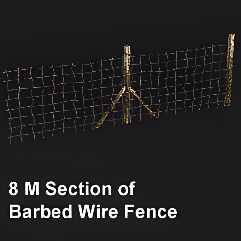 Barbed Wire Fence (8m)