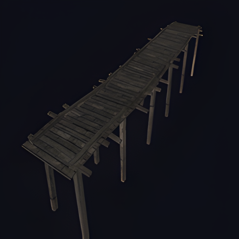 Wooden River Bridge