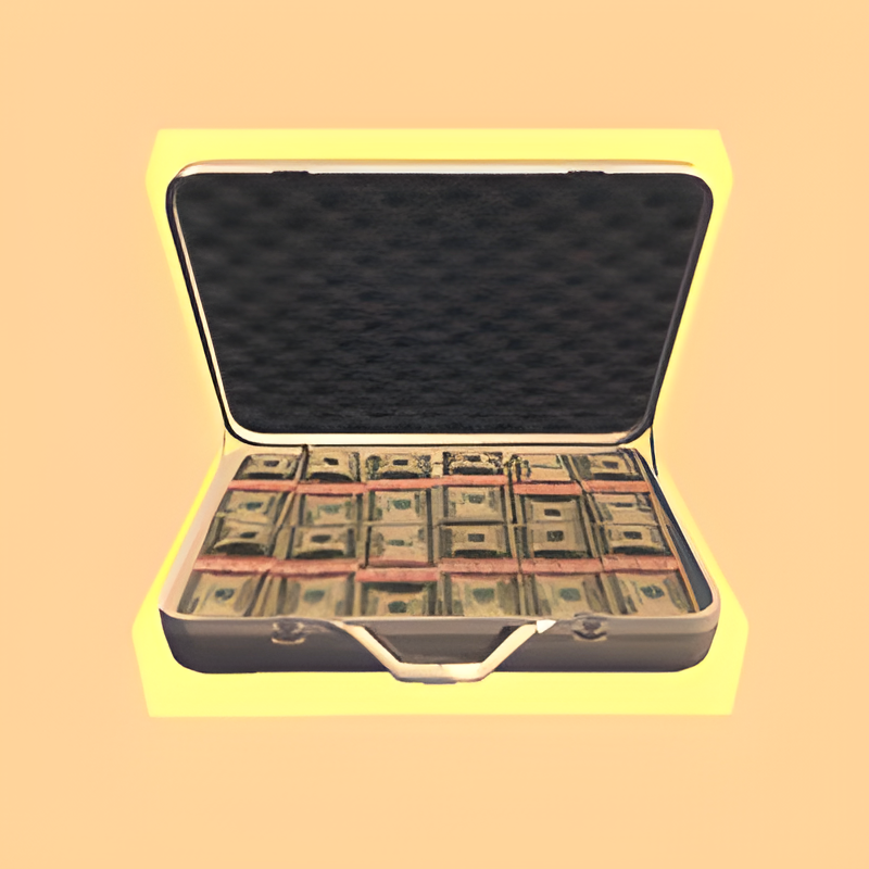 Takeable Case Full of Cash