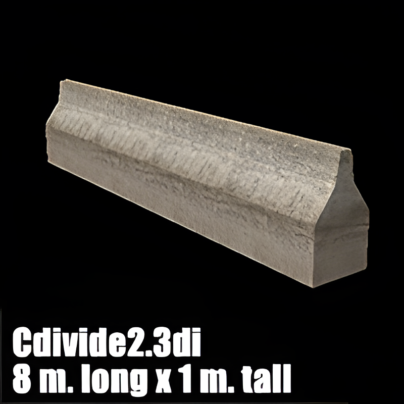 Concrete Lane Divider #2