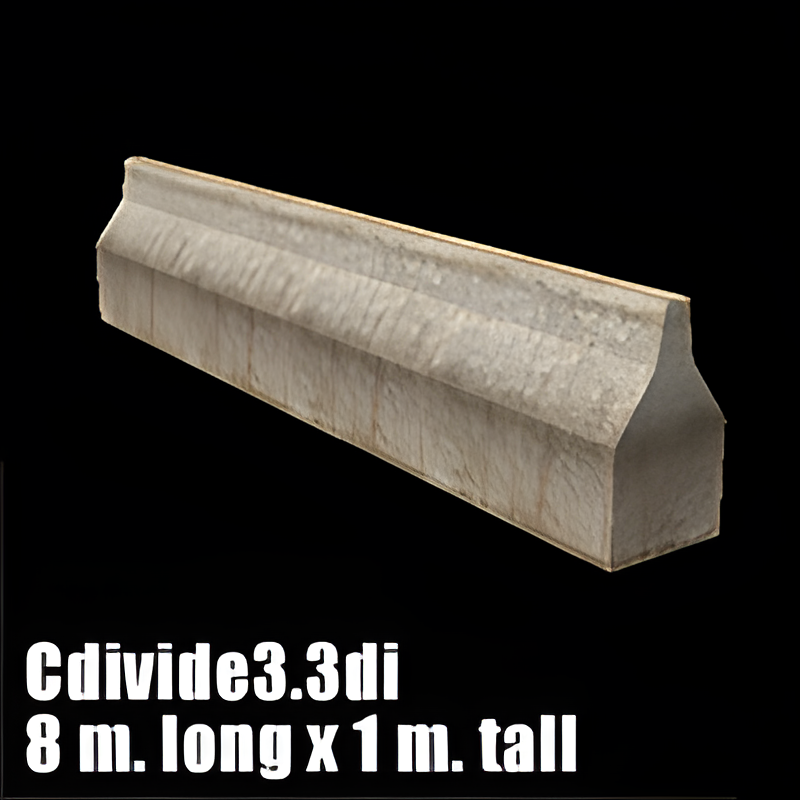 Concrete Lane Divider #3