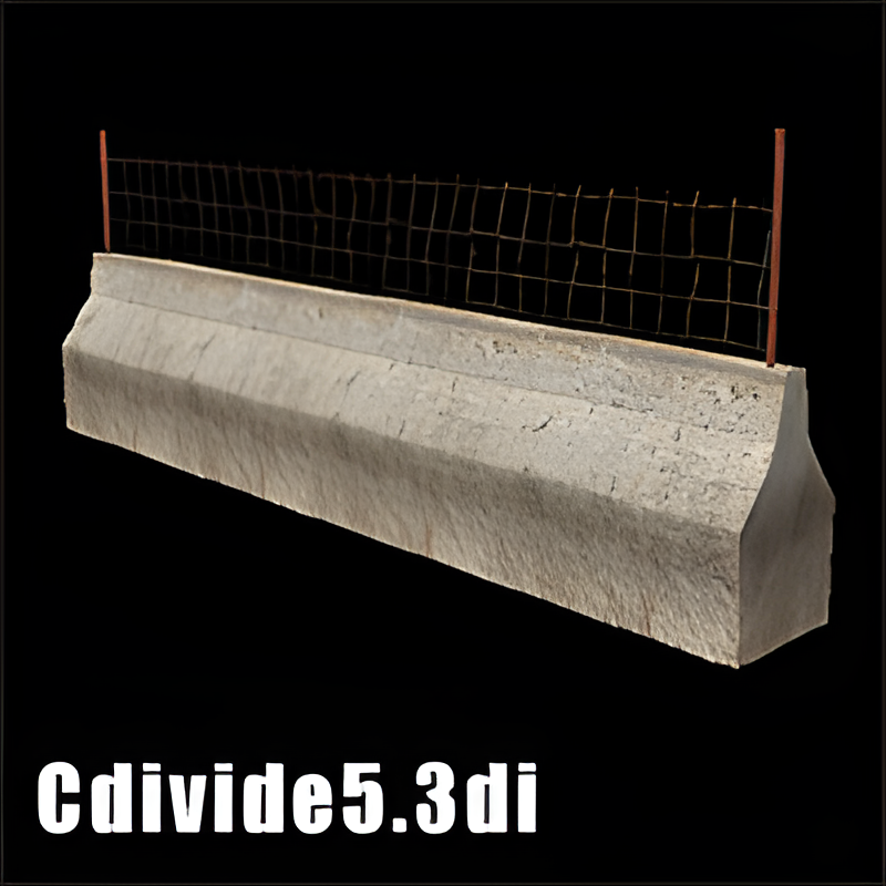 Concrete Lane Divider #5