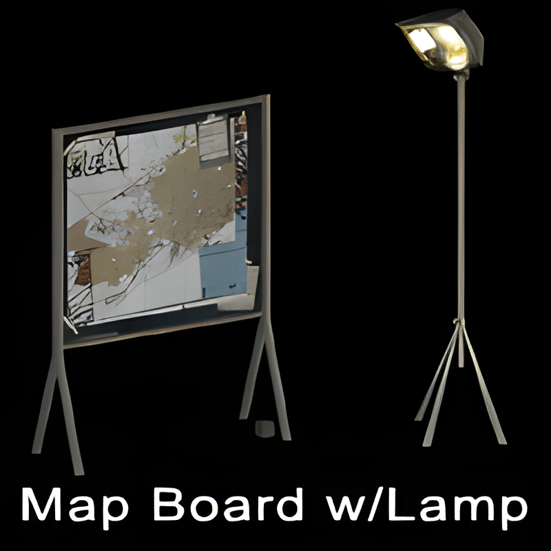 Standing Map w/ Lightstand (no light)