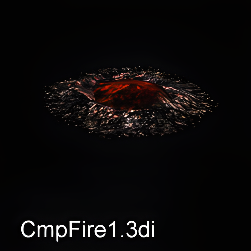 Campfire w/ Burning Wood