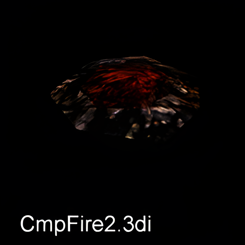 Camp Fire w/ Smoldering Embers