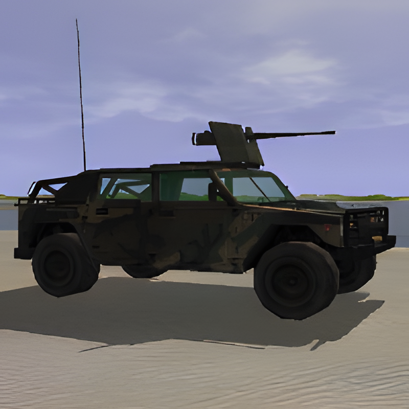 Drivable Attack Vehicle w/ 50 cal.