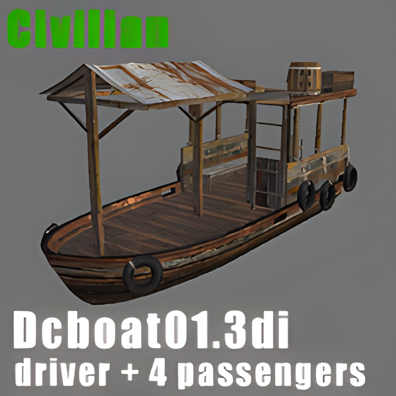 Drivable Civilian Boat #1