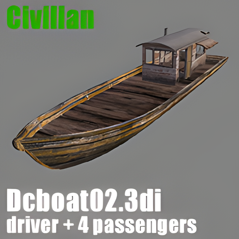 Drivable Civilian Boat #2