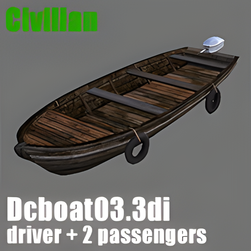 Drivable Civilian Boat #3