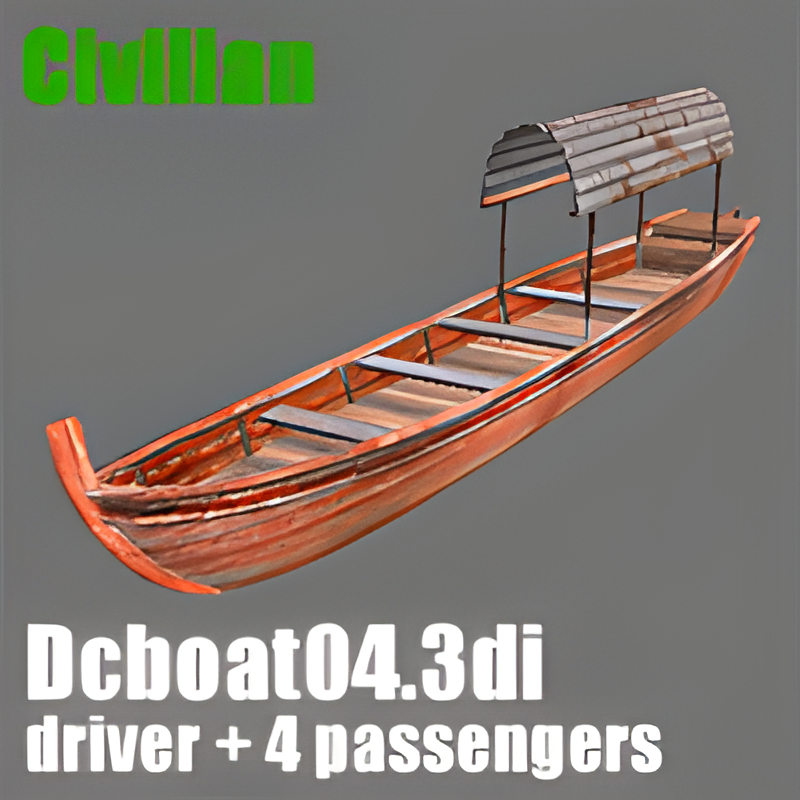 Drivable Civilian Boat #4