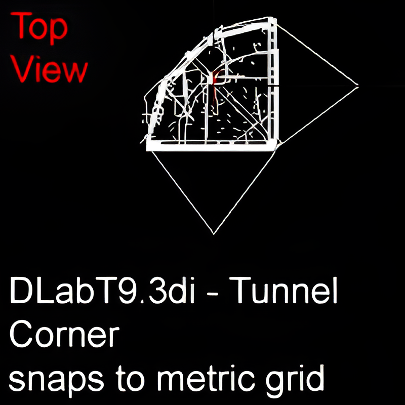 Underground Lab Tunnel Corner Intersection