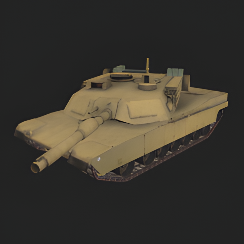 Drivable M1A1 Abrams Tank (Desert Camo)