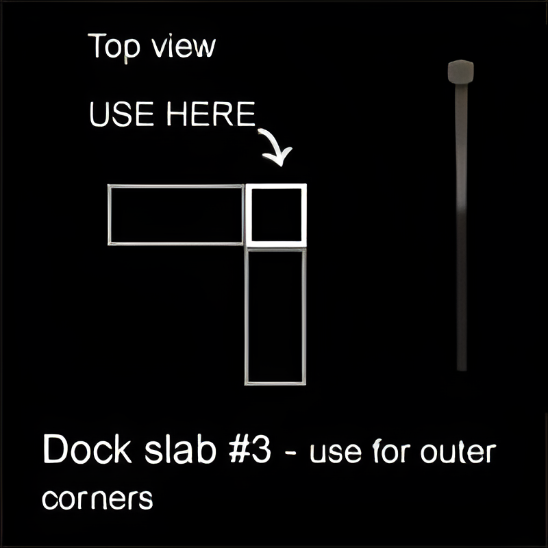 Concrete Dock Outer Corner Piece 