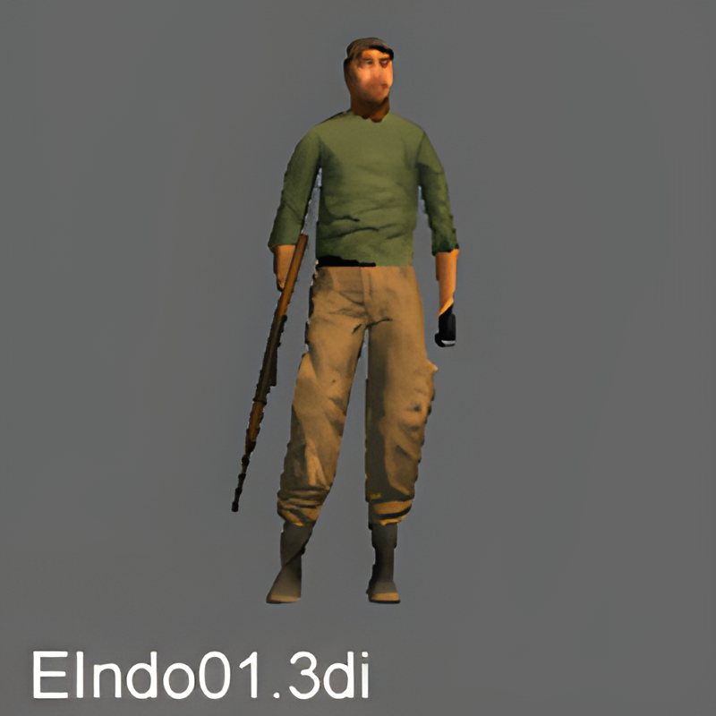 Indonesian Rebel #1 w/ AK-47