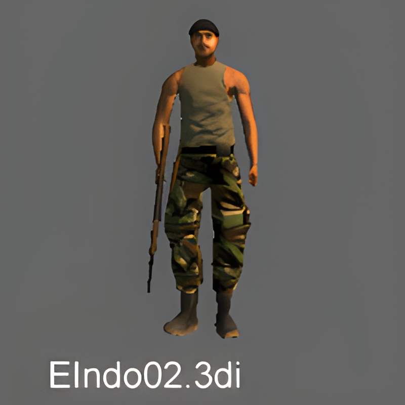 Indonesian Rebel #2 w/ AK-47