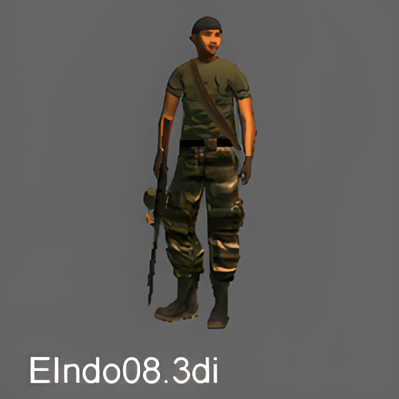 Indonesian Rebel #8 w/ PKM