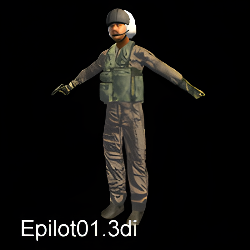 Indonesian Pilot #1 w/ Pistol