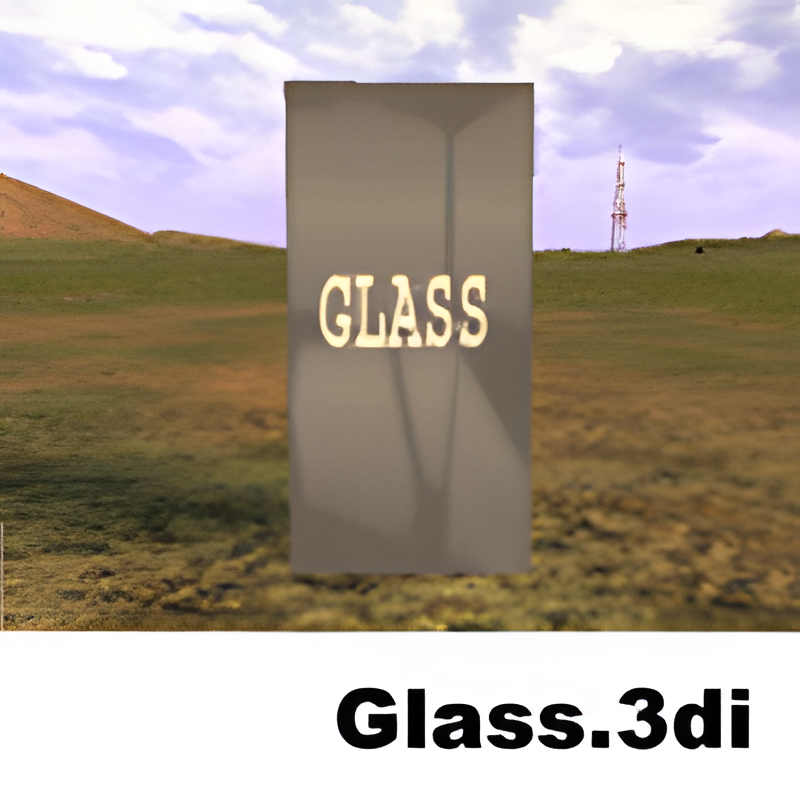 Glass, particle test object