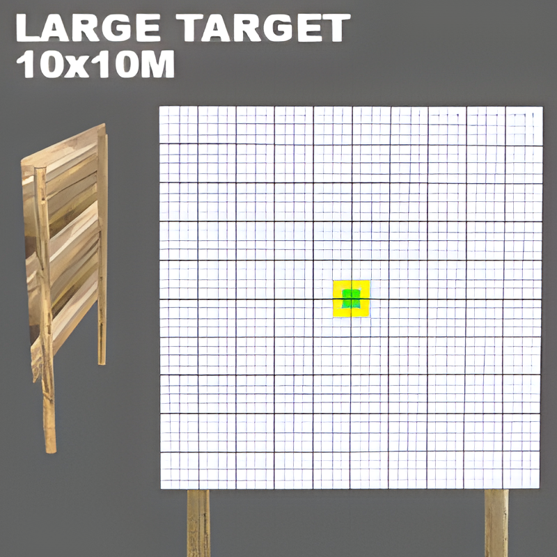 Large 10x10m Target for Ballistic Testing