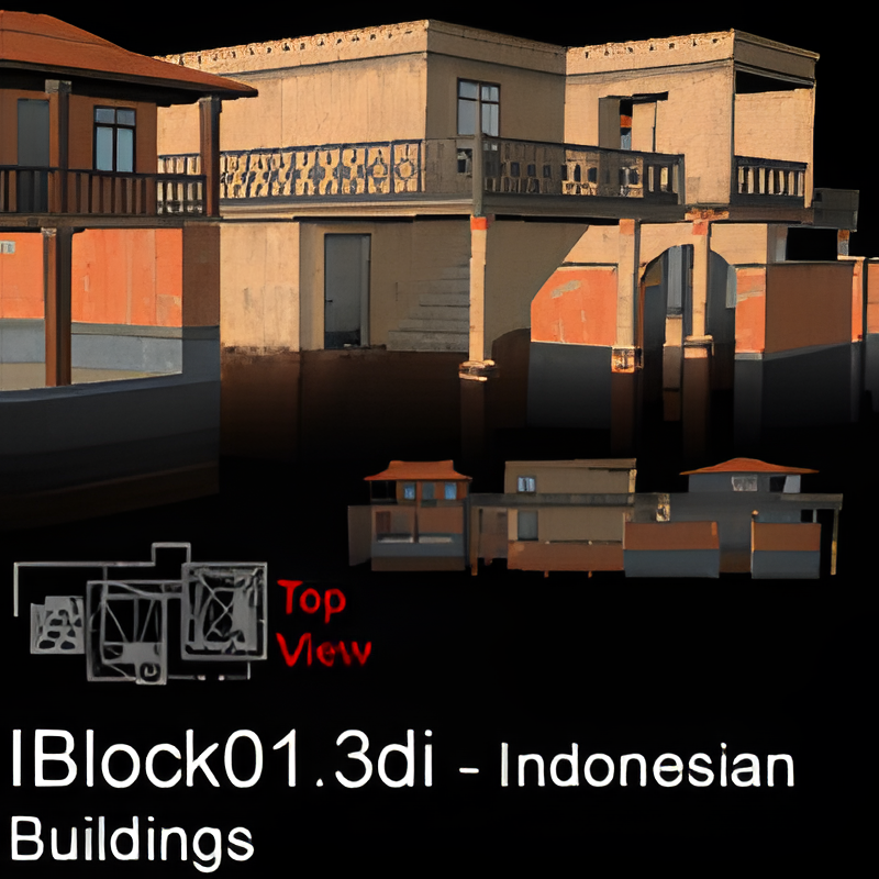 Indonesian Town Building #1