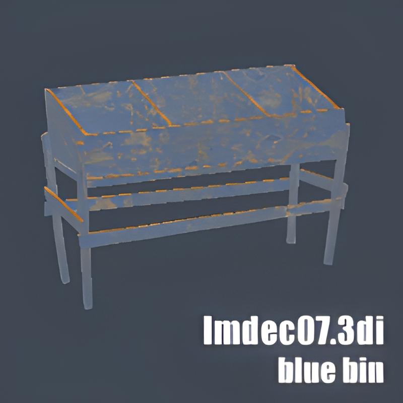 Blue Display Bin