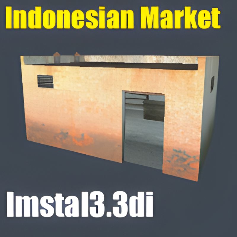 Indonesian Market Building #3