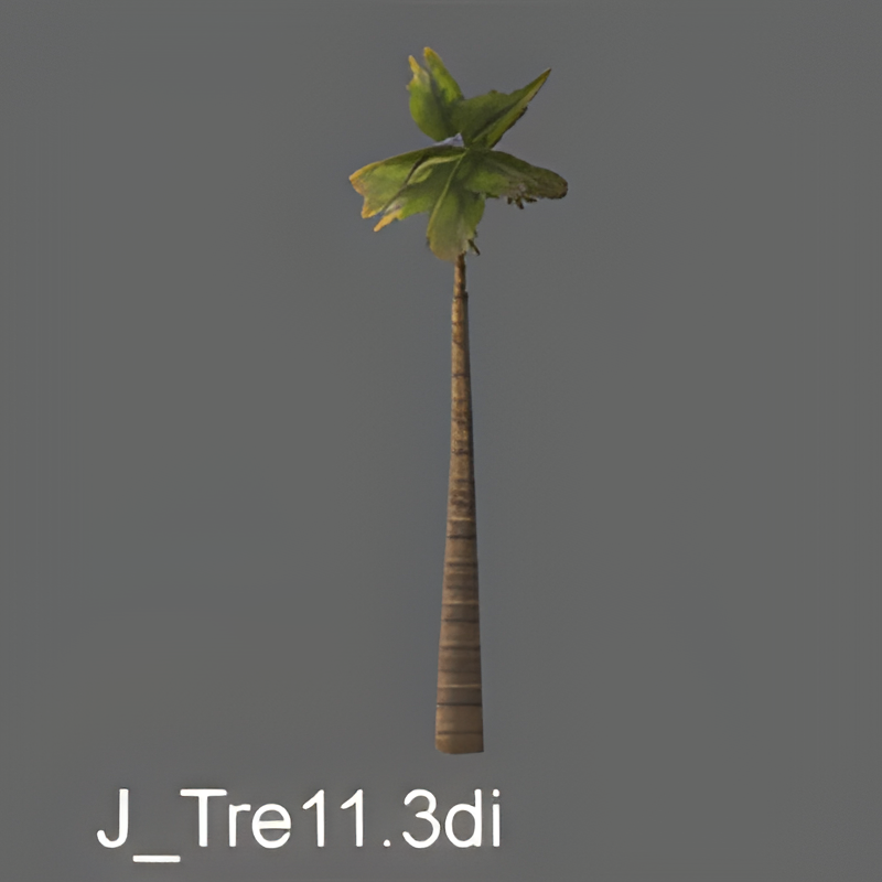 Jungle Tree #11 (thick palm)