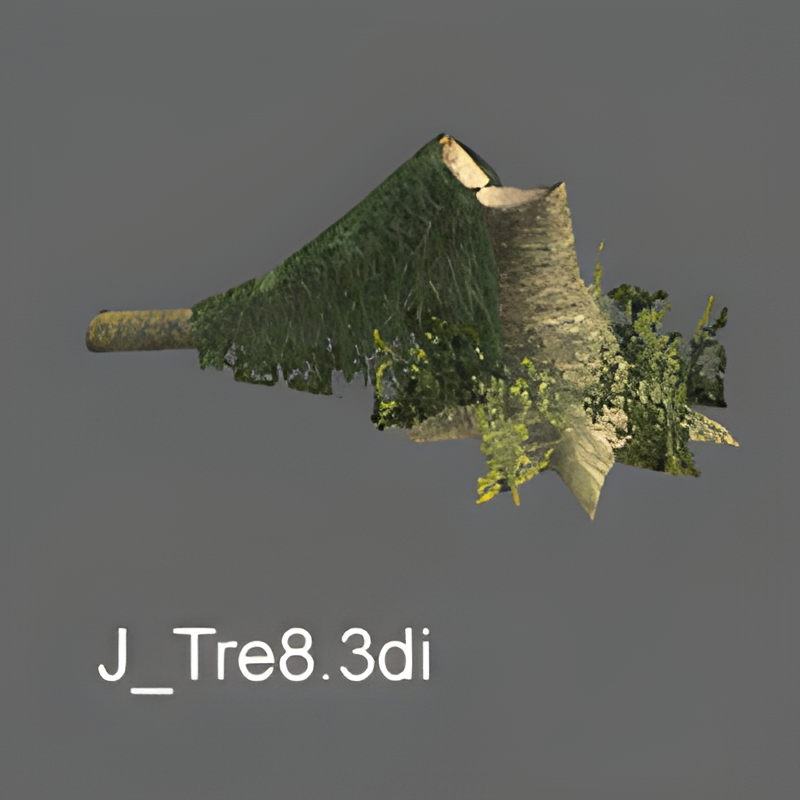 Jungle Tree #8 (fallen log)