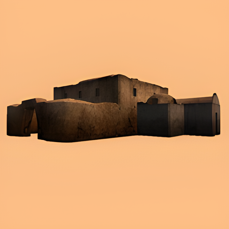 Adobe Building w/ Second Story