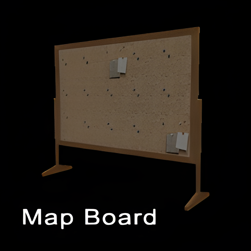 Hanging Map Board for Wall