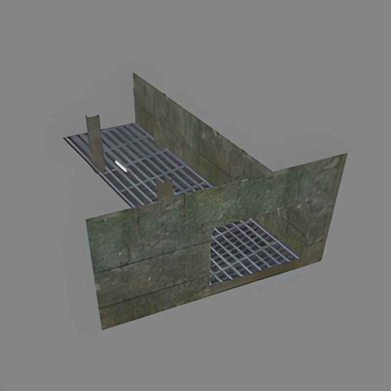 Small Underground Bunker Room #3 w/ right door