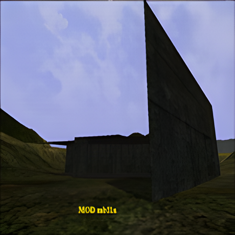 Small Underground Bunker Room #11 Slanted Left Hallway