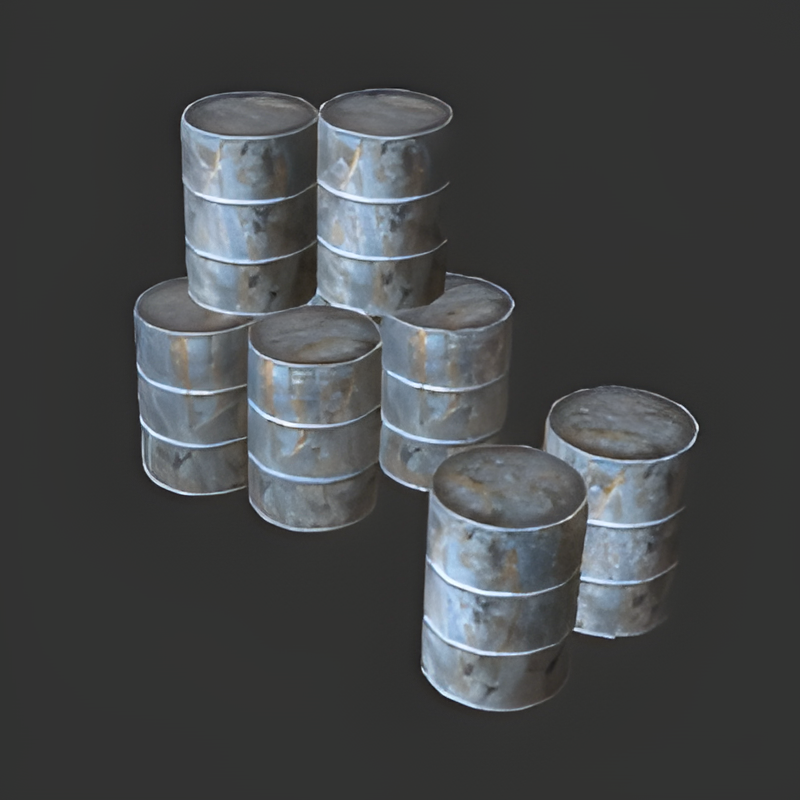 Group of Metal Barrels #2