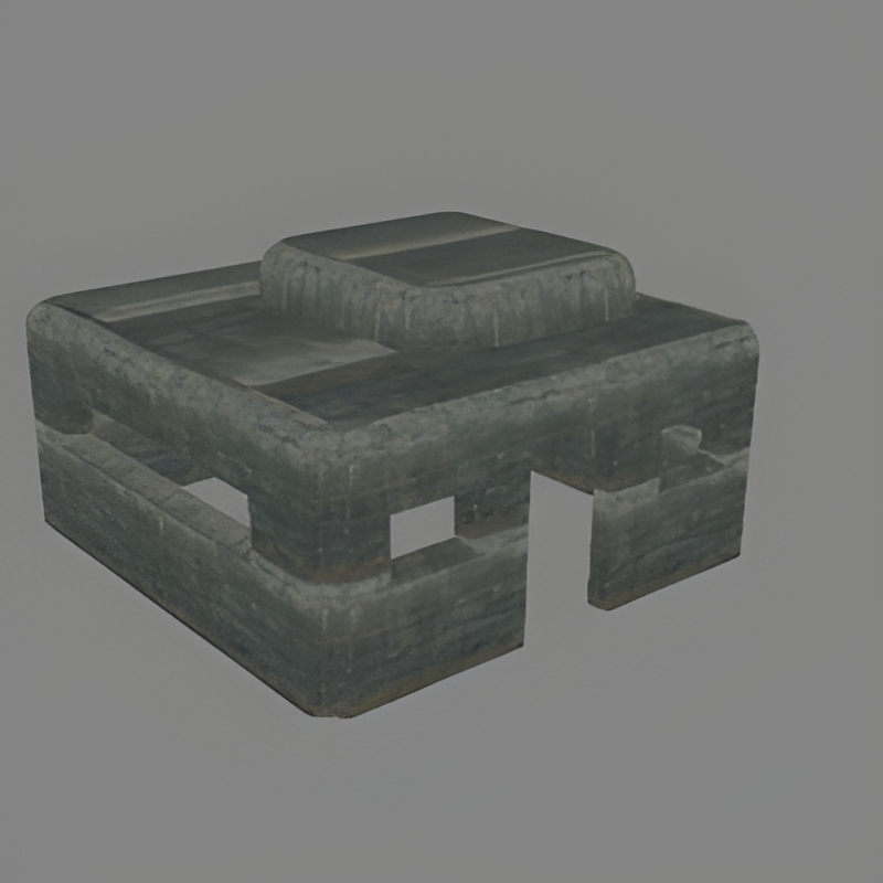 Concrete Square Bunker #4