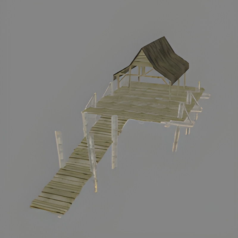 Wooden Hut #5 w/ Ramp