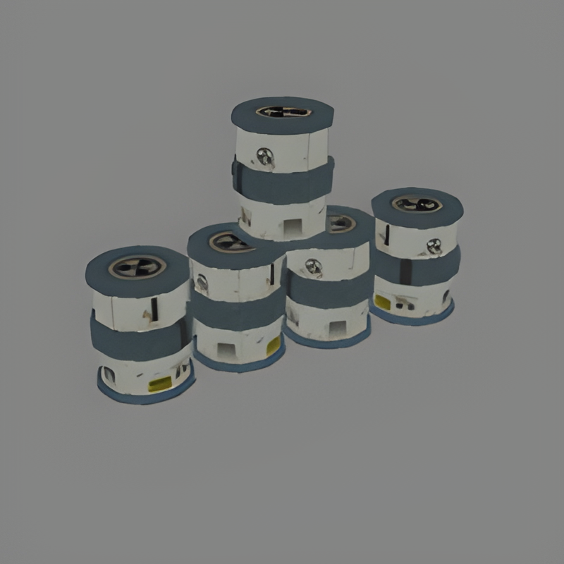 Group of Radioactive Waste Barrels