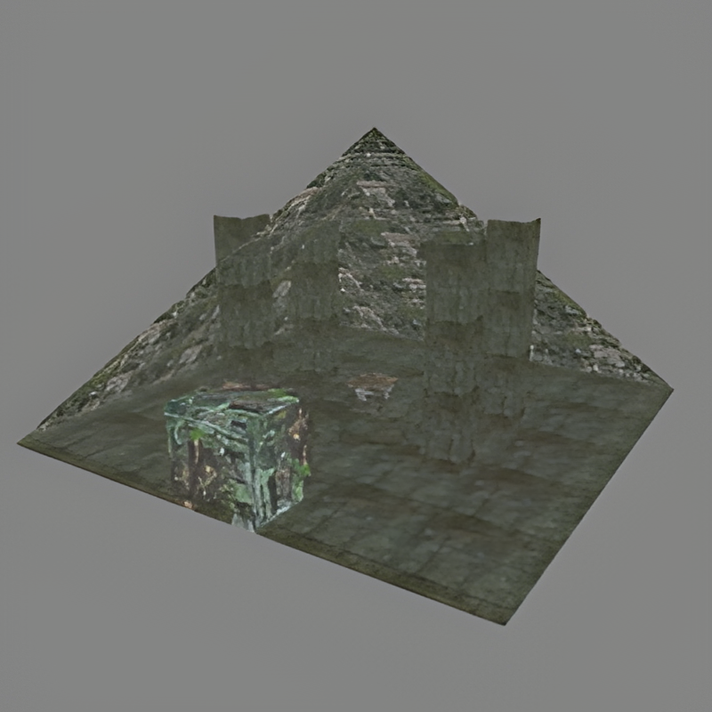 Stone Tunnel Pyramid Room