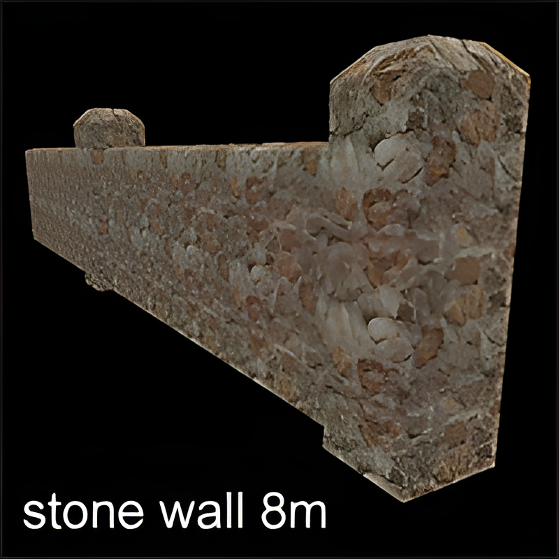 Stone Wall Piece (8m)