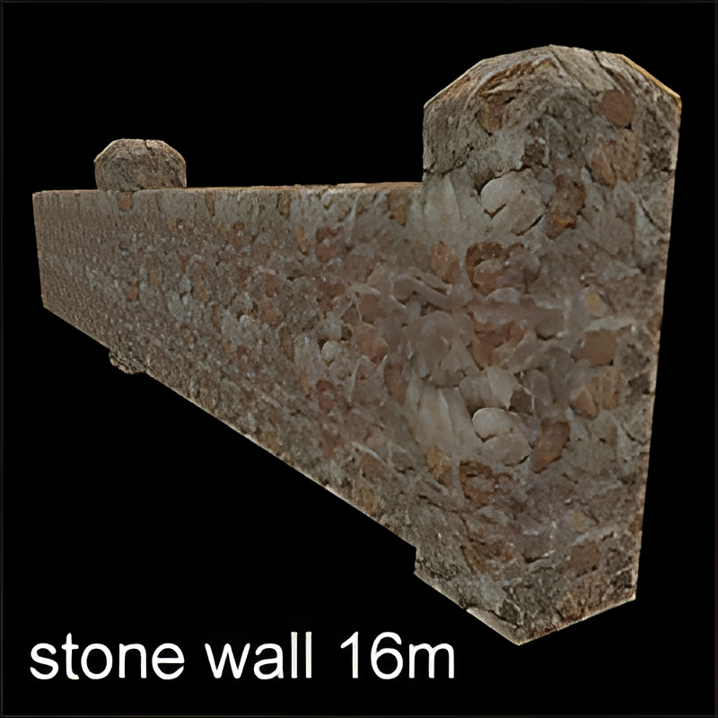 Stone Wall Piece (16m)