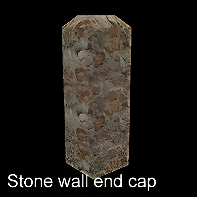 Stone Wall End Cap Piece