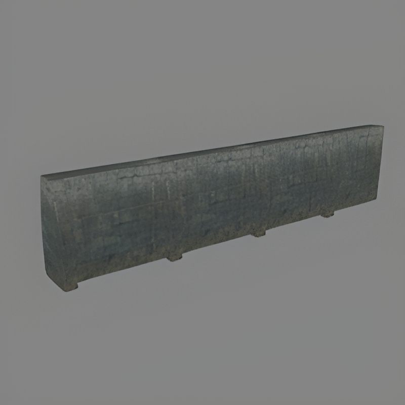 Gray Brick Wall Medium Section