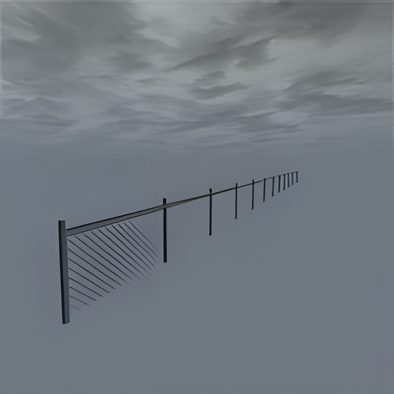 Offshore Oil Platform Fence #1