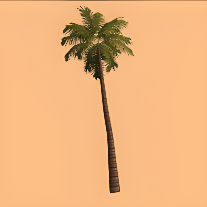 Peru Palm Tree #2 (angled - destroyable)