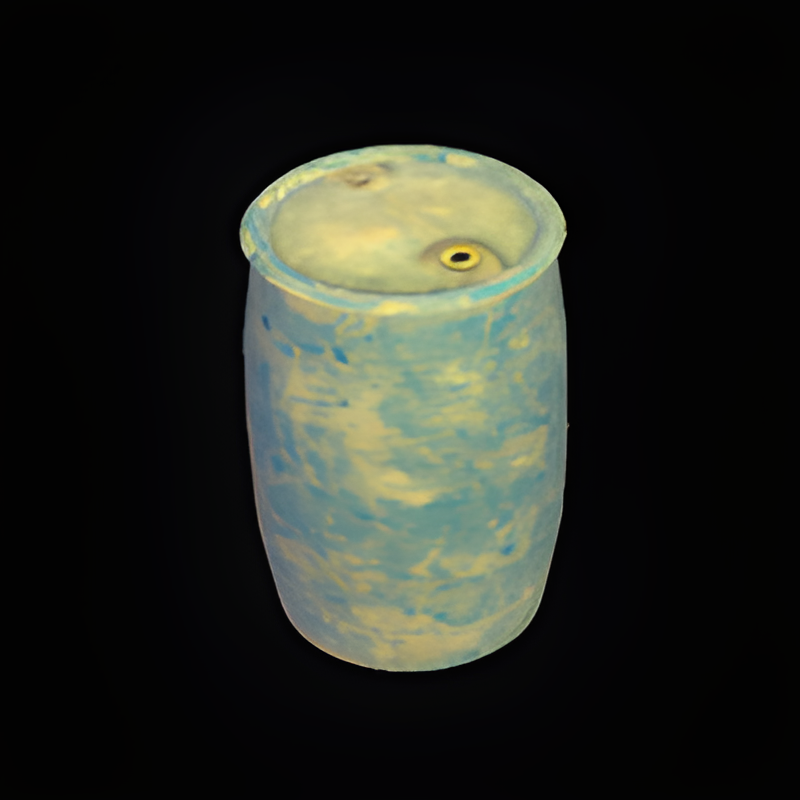 Blue Plastic Barrel