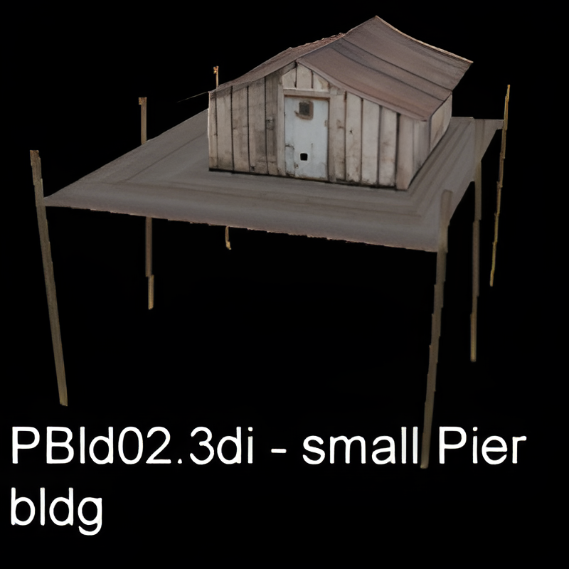 Small Building on Pier Piece (no interior)