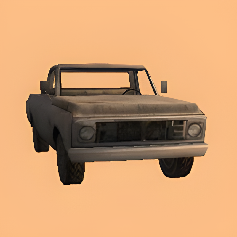 Tan Pickup Truck (non-drivable)