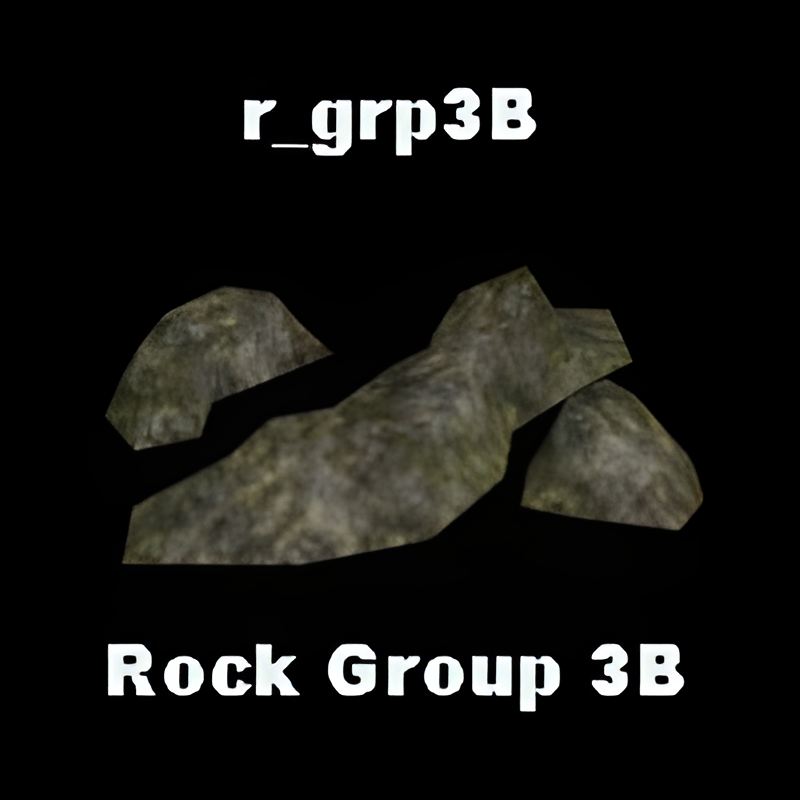 Group of Rocks #3 (Mossy)