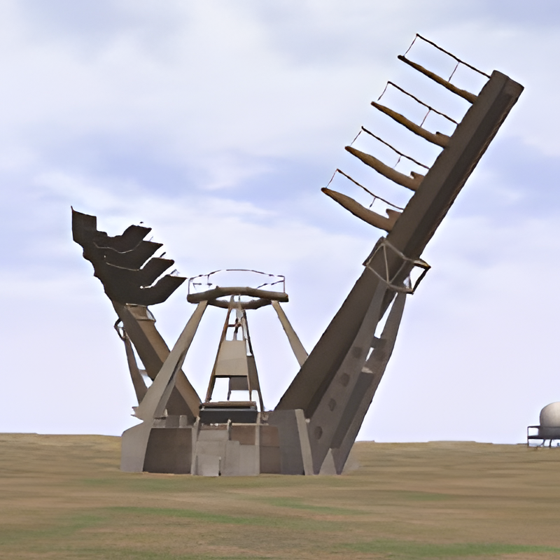 Rocket Launch Pad Support Arms